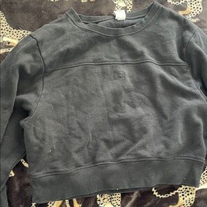 Pink Victoria Secret Crop Crew Neck Sweatshirt